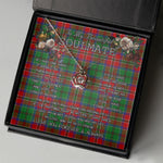 To My Beautiful Soulmate Necklace In Your Eyes I Have Found My Home Clan McCulloch Tartan Crown Pendant Necklace
