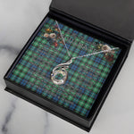 To My Beautiful Soulmate Necklace In Your Eyes I Have Found My Home Clan Graham of Montrose Ancient Tartan Rising Phoenix Necklace