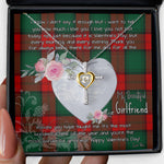 Gift For My Beautiful Girlfriend Necklace Valentine Necklace Clan Stewart Atholl Modern Tartan Cross Dancing Necklace Scottish Tartan Jewelry