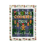 Personalized Gift Tartan Plaid Blanket Clan Wishart Hunting With Christmas Cookie Baking Crew Christmas Gift Blanket, Plaid Blanket, Christmas Fleece Blanket, Christmas Blanket, Tartan Blanket, Scottish Blanket, Scotland Blanket, Family Name Blanket, Custom Blanket, Personalized Blanket