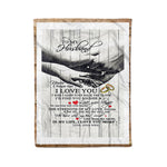 Scotstee Shop - Fleece Blanket - Customized Gift, To My Husband Letter Cute Present Fleece Blanket