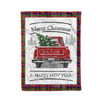 Tartan Blanket Vintage Red Truck with Christmas Tree Family Scottish Clan Gow plaid blanket, red plaid blanket, buffalo plaid blanket, green plaid blanket, plaid fleece blanket, blue plaid blanket, red tartan blanket, tartan plaid blanket, black and white plaid blanket, , christmas plaid blanket, orange plaid blanket, tartan plaid throw blanket, pink plaid blanket, brown plaid blanket, buffalo check blanket