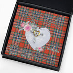 Gift For My Beautiful Girlfriend Necklace Valentine Necklace Clan MacFarlane Ancient Tartan Cross Dancing Necklace Scottish Tartan Jewelry