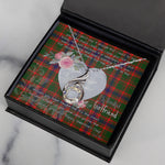 Rising Phoenix Necklace - Valentine Necklace Clan Nithsdale Tartan Gift for Girlfriend, Gift for My Wife Rising Phoenix Necklace