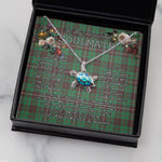 Sea Turtle Necklace To My Beautiful Soulmate Necklace In Your Eyes I Have Found My Home Clan MacKinnon Hunting Ancient Tartan Blue Turtle Necklace