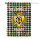 House Flag - Borthwick Ancient Irish Shield Celtic Cross Tartan Garden Flag St Patrick's Day Garden Flag