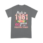 Womens Made In 1961 Design 60 Years Old 60th Birthday Gift Birthday Shirt 60th birthday gifts - Scotstee Shop