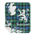 Sherpa Blanket - Tartan Blanket Thistle and Lion Scottish Clan Mouat Plaid Blanket, plaid sherpa blanket queen,purple sherpa blanket,queen sherpa blanket,queen size sherpa blanket,red sherpa blanket,scottish tartan blankets,sherpa blanket,sherpa christmas blanket