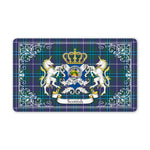 Doormat - Welcome Mat Scottish Douglas Clan Badge Tartan Door Mat, Plaid Doormat