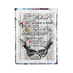 Scotstee Shop - Fleece Blanket - Personalized Gift To My Husband Letter, Love Quotes Gift Letter Lovely Present Fleece Blanket
