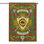 House Flag - Baxter Modern Irish Shield Celtic Cross Tartan Garden Flag St Patrick's Day Garden Flag