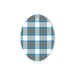 Stewart Muted Blue Tartan Oval Ornaments, Christmas Tree Ornament, Plaid Christmas Ornaments, Ceramic Oval Christmas Tree Decoration, Tartan Oval Ornaments, Christmas Tree Ornament, Plaid Christmas Ornaments, Ceramic Oval Christmas Tree Decoration