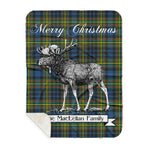 Scotstee Shop Plaid Tartan Blanket With Moose Clan MacLellan Plaid Blanket, plaid blanket australia,plaid blanket canada,plaid christmas blanket,plaid fleece sherpa blanket,plaid sherpa blanket canada,plaid sherpa blanket lipstick,plaid sherpa blanket pink,plaid sherpa blanket queen