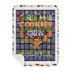 Personalized Gift Tartan Plaid Blanket Clan Macdonald Of Ranald With Christmas Cookie Baking Crew Christmas Gift Sherpa Blanket, tartan sherpa blanket,buffalo plaid sherpa blanket,christmas sherpa blanket,Christmas Throw Blanket,green plaid sherpa blanket,green sherpa blanket