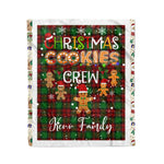 Personalized Gift Tartan Plaid Blanket Clan Kerr Modern With Christmas Cookie Baking Crew Christmas Gift Blanket, Plaid Blanket, Christmas Fleece Blanket, Christmas Blanket, Tartan Blanket, Scottish Blanket, Scotland Blanket, Family Name Blanket, Custom Blanket, Personalized Blanket