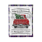 Tartan Blanket Vintage Red Truck with Christmas Tree Family Scottish Clan MacDonald Dress Modern plaid blanket, red plaid blanket, buffalo plaid blanket, green plaid blanket, plaid fleece blanket, blue plaid blanket, red tartan blanket, tartan plaid blanket, black and white plaid blanket, , christmas plaid blanket, orange plaid blanket, tartan plaid throw blanket, pink plaid blanket, brown plaid blanket, buffalo check blanket