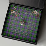 To My Beautiful Soulmate Necklace In Your Eyes I Have Found My Home Clan MacBrayne Tartan Crown Pendant Necklace