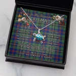 Sea Turtle Necklace To My Beautiful Soulmate Necklace In Your Eyes I Have Found My Home Clan Wood Tartan Blue Turtle Necklace