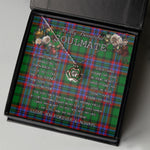 To My Beautiful Soulmate Necklace In Your Eyes I Have Found My Home Clan McGeachie Tartan Crown Pendant Necklace