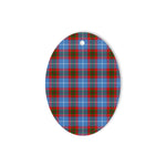 Skirving Tartan Oval Ornaments, Christmas Tree Ornament, Plaid Christmas Ornaments, Ceramic Oval Christmas Tree Decoration, Tartan Oval Ornaments, Christmas Tree Ornament, Plaid Christmas Ornaments, Ceramic Oval Christmas Tree Decoration