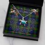 Sea Turtle Necklace To My Beautiful Soulmate Necklace In Your Eyes I Have Found My Home Clan Gunn Tartan Blue Turtle Necklace