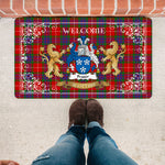 Doormat - Tartan Door Mat The Family Fraser Welcome Mat, Plaid Doormat Scottish