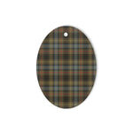 Stewart Hunting Weathered Tartan Oval Ornaments, Christmas Tree Ornament, Plaid Christmas Ornaments, Ceramic Oval Christmas Tree Decoration, Tartan Oval Ornaments, Christmas Tree Ornament, Plaid Christmas Ornaments, Ceramic Oval Christmas Tree Decoration