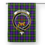 Scotstee Shop Cameron Tartan Flag Clan Badge Tartan House Flag