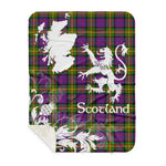 Sherpa Blanket - Tartan Blanket Thistle and Lion Scottish Clan Carnegie Plaid Blanket, plaid sherpa blanket queen,purple sherpa blanket,queen sherpa blanket,queen size sherpa blanket,red sherpa blanket,scottish tartan blankets,sherpa blanket,sherpa christmas blanket