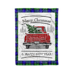 Tartan Blanket Vintage Red Truck with Christmas Tree Family Scottish Clan Armstrong Hunting plaid blanket, red plaid blanket, buffalo plaid blanket, green plaid blanket, plaid fleece blanket, blue plaid blanket, red tartan blanket, tartan plaid blanket, black and white plaid blanket, , christmas plaid blanket, orange plaid blanket, tartan plaid throw blanket, pink plaid blanket, brown plaid blanket, buffalo check blanket