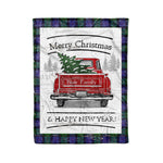 Tartan Blanket Vintage Red Truck with Christmas Tree Family Scottish Clan Blair Modern plaid blanket, red plaid blanket, buffalo plaid blanket, green plaid blanket, plaid fleece blanket, blue plaid blanket, red tartan blanket, tartan plaid blanket, black and white plaid blanket, , christmas plaid blanket, orange plaid blanket, tartan plaid throw blanket, pink plaid blanket, brown plaid blanket, buffalo check blanket