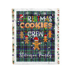 Personalized Gift Tartan Plaid Blanket Clan Stevenson With Christmas Cookie Baking Crew Christmas Gift Blanket, Plaid Blanket, Christmas Fleece Blanket, Christmas Blanket, Tartan Blanket, Scottish Blanket, Scotland Blanket, Family Name Blanket, Custom Blanket, Personalized Blanket