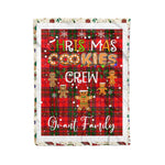Personalized Gift Tartan Plaid Blanket Clan Grant Modern With Christmas Cookie Baking Crew Christmas Gift Blanket, Plaid Blanket, Christmas Fleece Blanket, Christmas Blanket, Tartan Blanket, Scottish Blanket, Scotland Blanket, Family Name Blanket, Custom Blanket, Personalized Blanket