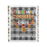 Products Personalized Gift Tartan Plaid Blanket Clan Douglas Grey Modern With Christmas Cookie Baking Crew Christmas Gift Blanket, Plaid Blanket, Christmas Fleece Blanket, Christmas Blanket, Tartan Blanket, Scottish Blanket, Scotland Blanket, Family Name Blanket, Custom Blanket, Personalized Blanket
