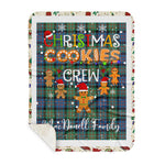 Personalized Gift Tartan Plaid Blanket Clan MacDonell Of Glengarry Ancient With Christmas Cookie Baking Crew Christmas Gift Sherpa Blanket, tartan sherpa blanket,buffalo plaid sherpa blanket,christmas sherpa blanket,Christmas Throw Blanket,green plaid sherpa blanket,green sherpa blanket