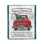 Tartan Blanket Vintage Red Truck with Christmas Tree Family Scottish Clan Lyon plaid blanket, red plaid blanket, buffalo plaid blanket, green plaid blanket, plaid fleece blanket, blue plaid blanket, red tartan blanket, tartan plaid blanket, black and white plaid blanket, , christmas plaid blanket, orange plaid blanket, tartan plaid throw blanket, pink plaid blanket, brown plaid blanket, buffalo check blanket