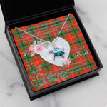Sea Turtle Necklace Gift for My Beautiful Girlfriend Valentines Necklace Clan Turnbull Tartan Blue Turtle Necklace