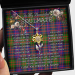 To My Beautiful Soulmate Sunflower Necklace In Your Eyes I Have Found My Home Clan Donaldson Tartan Jewelry For Girlfriend