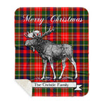 Scotstee Shop Plaid Tartan Blanket With Moose Clan Christie Plaid Blanket, plaid blanket australia,plaid blanket canada,plaid christmas blanket,plaid fleece sherpa blanket,plaid sherpa blanket canada,plaid sherpa blanket lipstick,plaid sherpa blanket pink,plaid sherpa blanket queen