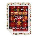 Personalized Gift Tartan Plaid Blanket Clan MacIver With Christmas Cookie Baking Crew Christmas Gift Sherpa Blanket, tartan sherpa blanket,buffalo plaid sherpa blanket,christmas sherpa blanket,Christmas Throw Blanket,green plaid sherpa blanket,green sherpa blanket