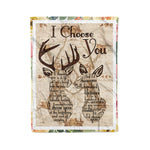 Scotstee Shop - Fleece Blanket - I Choose You At The Begining And End Of Everyday Gifts Fleece Blanket