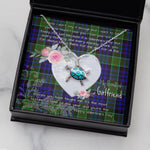 Sea Turtle Necklace Gift for My Beautiful Girlfriend Valentines Necklace Clan Newman Tartan Blue Turtle Necklace