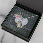Rising Phoenix Necklace - Valentine Necklace Clan MacBrayne Tartan Gift for Girlfriend, Gift for My Wife Rising Phoenix Necklace