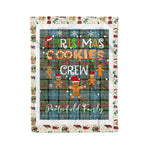 Personalized Gift Tartan Plaid Blanket Clan Porterfield With Christmas Cookie Baking Crew Christmas Gift Blanket, Plaid Blanket, Christmas Fleece Blanket, Christmas Blanket, Tartan Blanket, Scottish Blanket, Scotland Blanket, Family Name Blanket, Custom Blanket, Personalized Blanket
