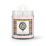 Soy Wax Candle - Buffalo Plaid Candle Clan Crest Badge Buchanan Ancient Tartan Plaid Soy Wax Candle, oil candle, candle handmade, wax candle, soy wax, nature wax, natural soy wax, natural soy candles, natural candle