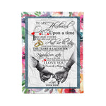 Scotstee Shop - Personalized Letter Love Quote For Husband Once Upon A Time Gift Fleece Blanket