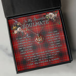 To My Beautiful Soulmate Necklace In Your Eyes I Have Found My Home Clan MacIver Tartan Crown Pendant Necklace