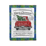Tartan Blanket Vintage Red Truck with Christmas Tree Family Scottish Clan Barclay Hunting Ancient plaid blanket, red plaid blanket, buffalo plaid blanket, green plaid blanket, plaid fleece blanket, blue plaid blanket, red tartan blanket, tartan plaid blanket, black and white plaid blanket, , christmas plaid blanket, orange plaid blanket, tartan plaid throw blanket, pink plaid blanket, brown plaid blanket, buffalo check blanket
