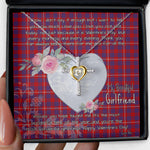Gift For My Beautiful Girlfriend Necklace Valentine Necklace Clan Hamilton Modern Tartan Cross Dancing Necklace Scottish Tartan Jewelry