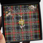 To My Beautiful Soulmate Sunflower Necklace In Your Eyes I Have Found My Home Clan Stewart High Stewards Tartan Jewelry For Girlfriend